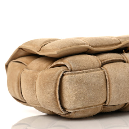 Bottega Veneta Suede Calfskin Maxi Intrecciato Padded Cassette Crossbody Bag Porridge 6 of 7