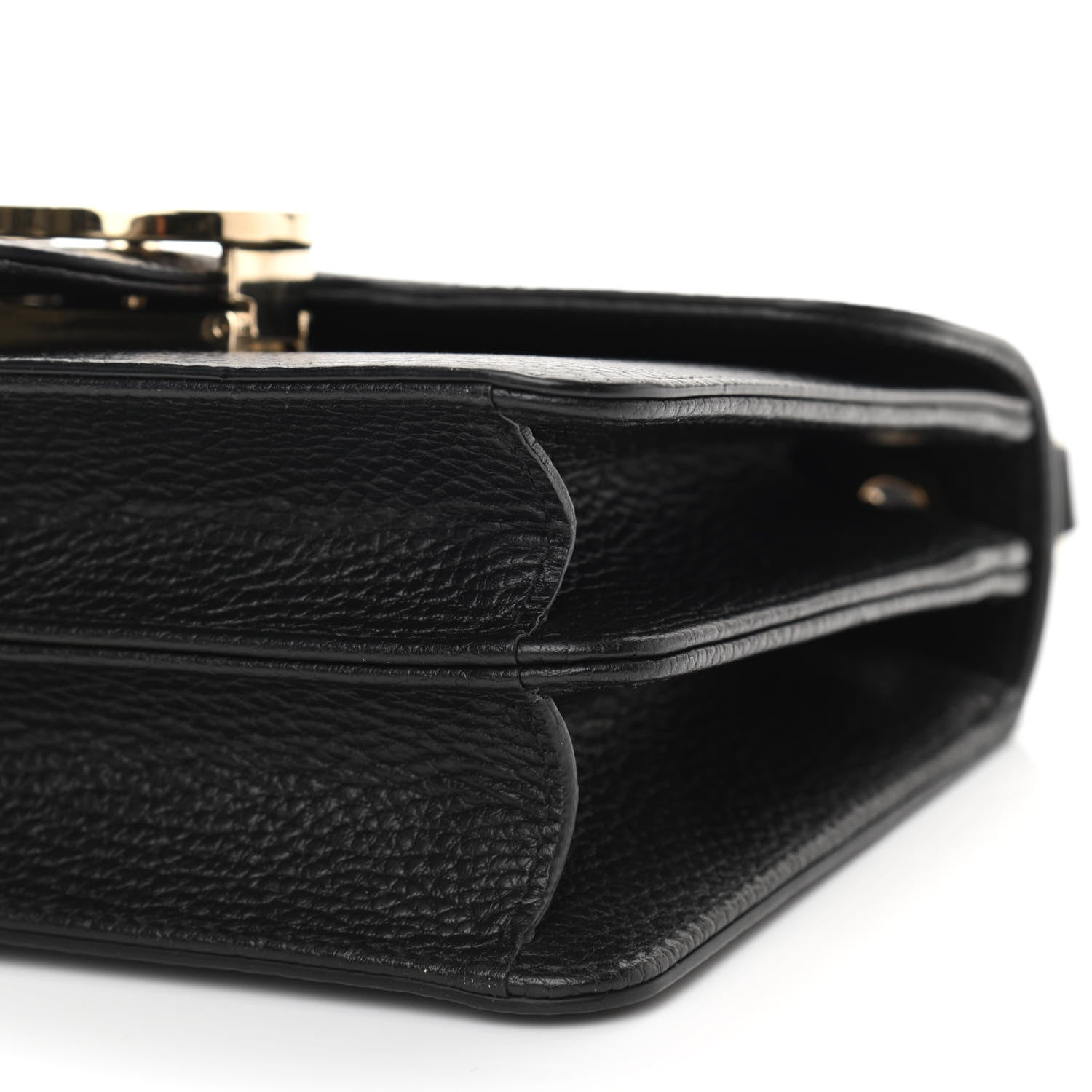 Gucci Dollar Calfskin Small Interlocking G Shoulder Bag Black 11 of 11