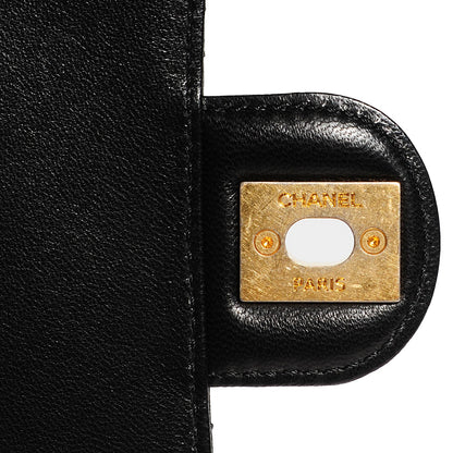 Chanel Lambskin Quilted Crossing Times Mini Flap Black 6 of 9