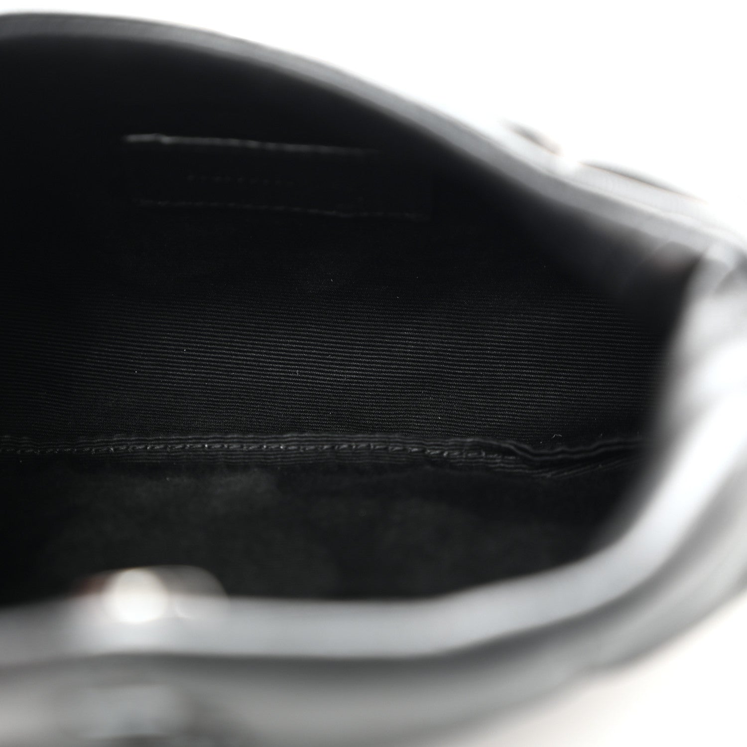 Saint Laurent Lambskin Monogram Loulou Puffer Pouch Clutch Black 5 of 7