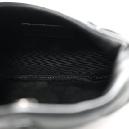 Saint Laurent Lambskin Monogram Loulou Puffer Pouch Clutch Black 5 of 7