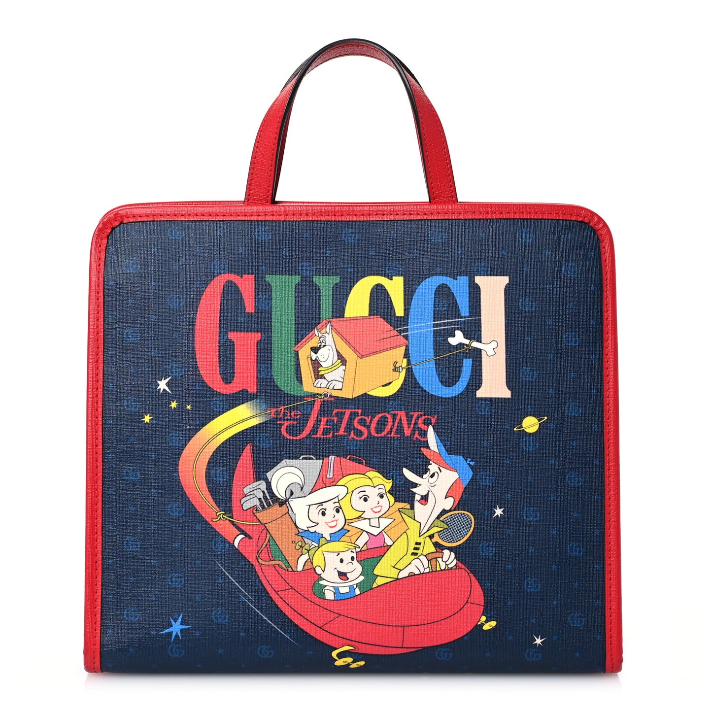 Coated Canvas The Jetsons Childrens Tote Blue Red Multicolor