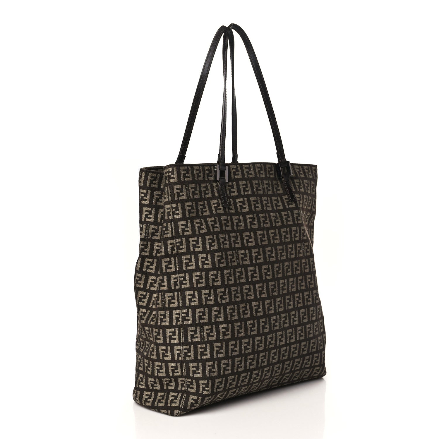 Fendi Zucchino Small Tote Tobacco Brown 2 of 7