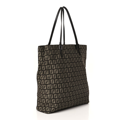 Fendi Zucchino Small Tote Tobacco Brown 2 of 7
