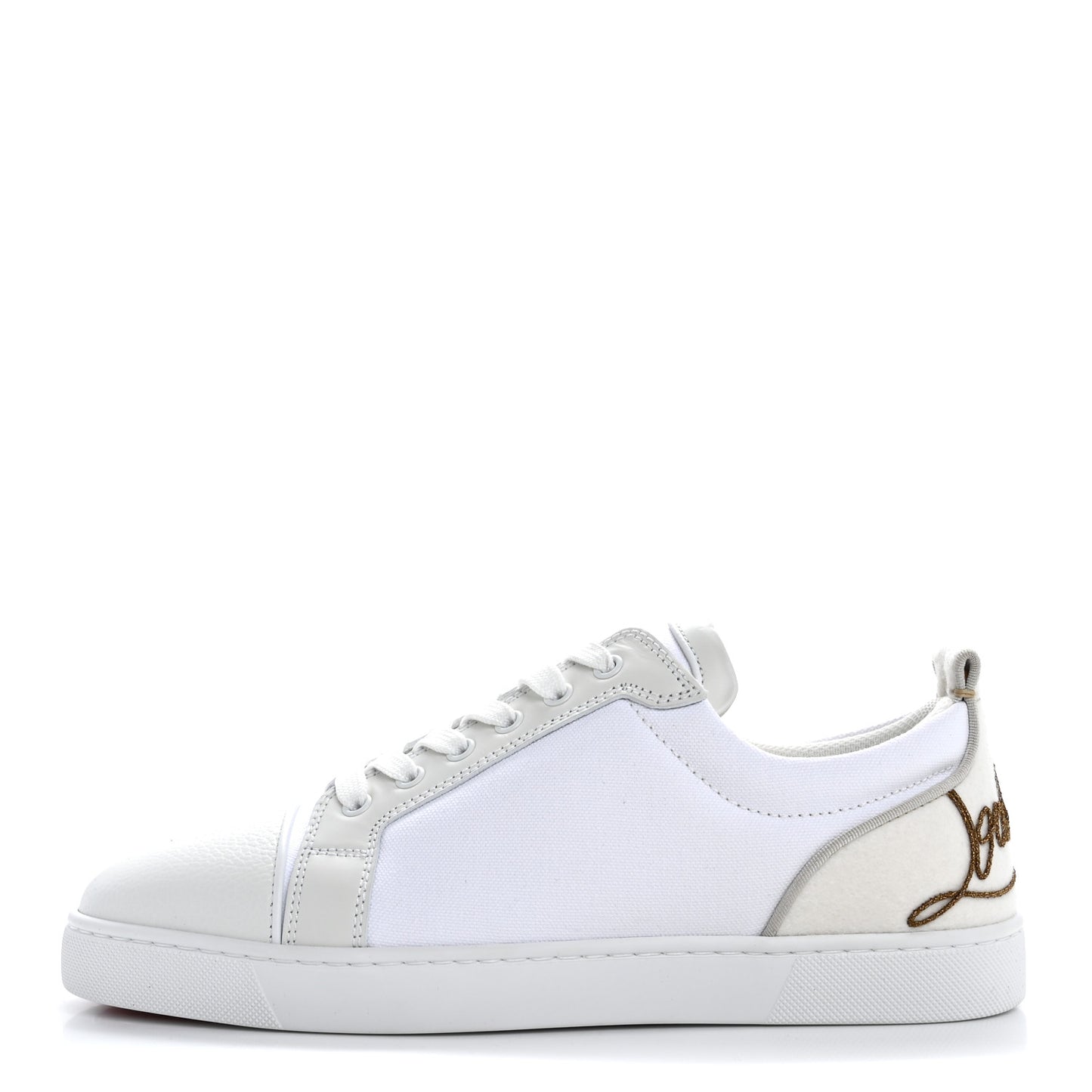 Calfskin Mens Fun Junior Low Top Sneaker 42.5 White