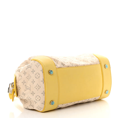 Louis Vuitton Monogram Denim Speedy Round Yellow 4 of 13