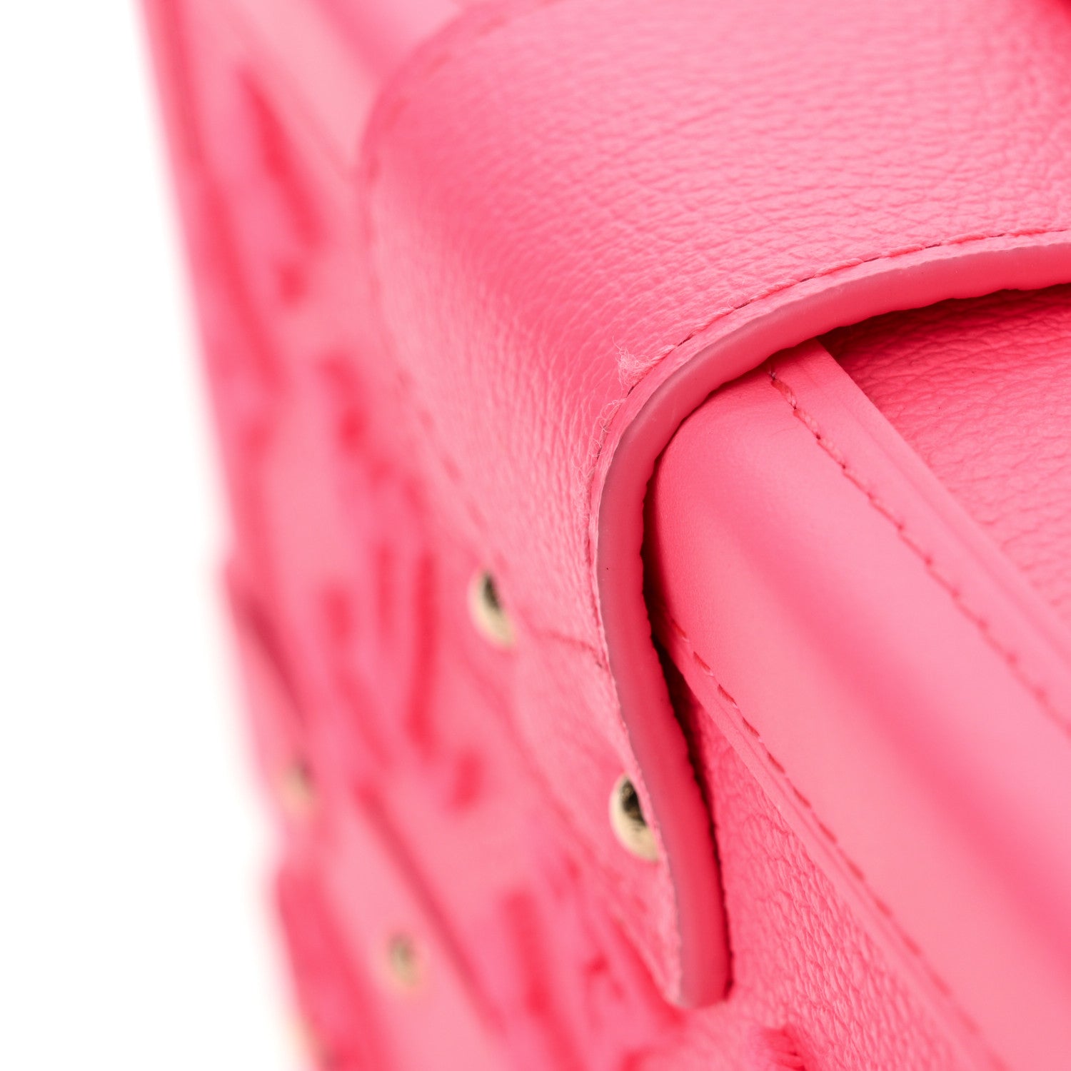 Louis Vuitton Monogram Tuffetage Petite Malle Rose Fluo 10 of 13