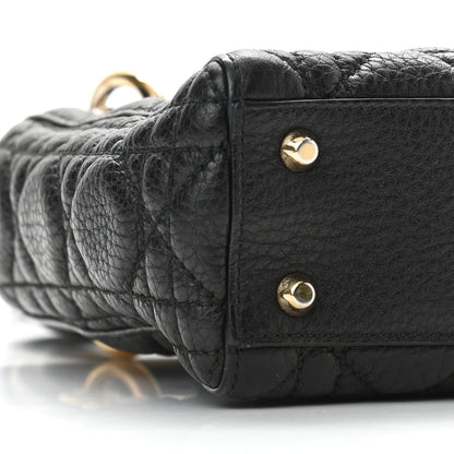 Christian Dior Calfskin Cannage Mini Lady Dior Black 14 of 17