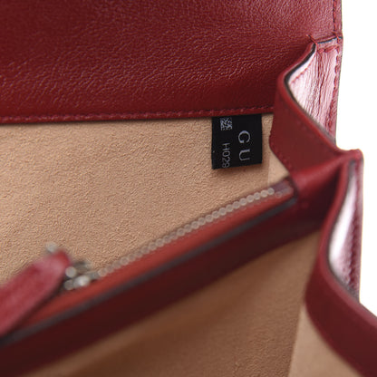 Gucci Tweed GG Monogram Small Dionysus Shoulder Bag White Black Romantic Cherry 10 of 11