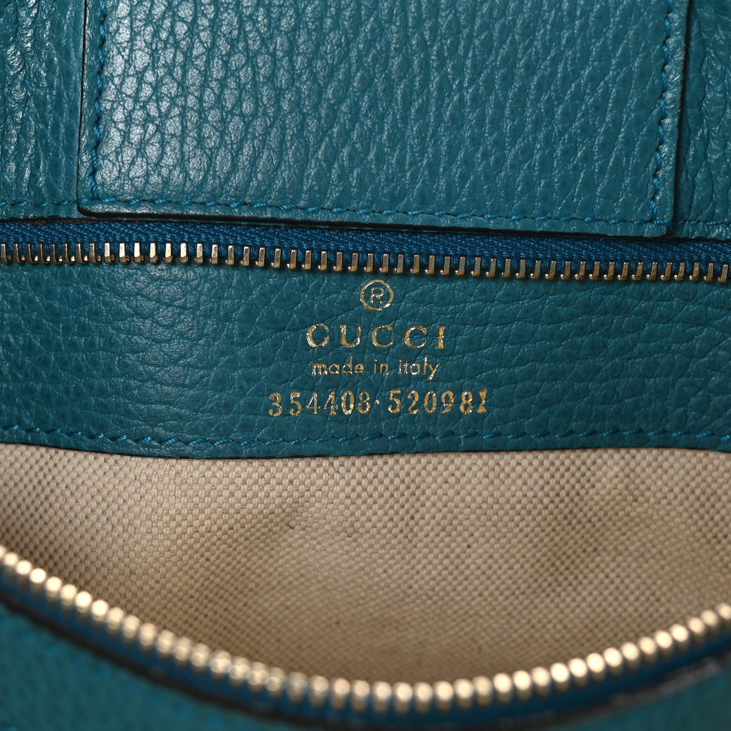 Dollar Calfskin Small Swing Tote Deep Cobalt