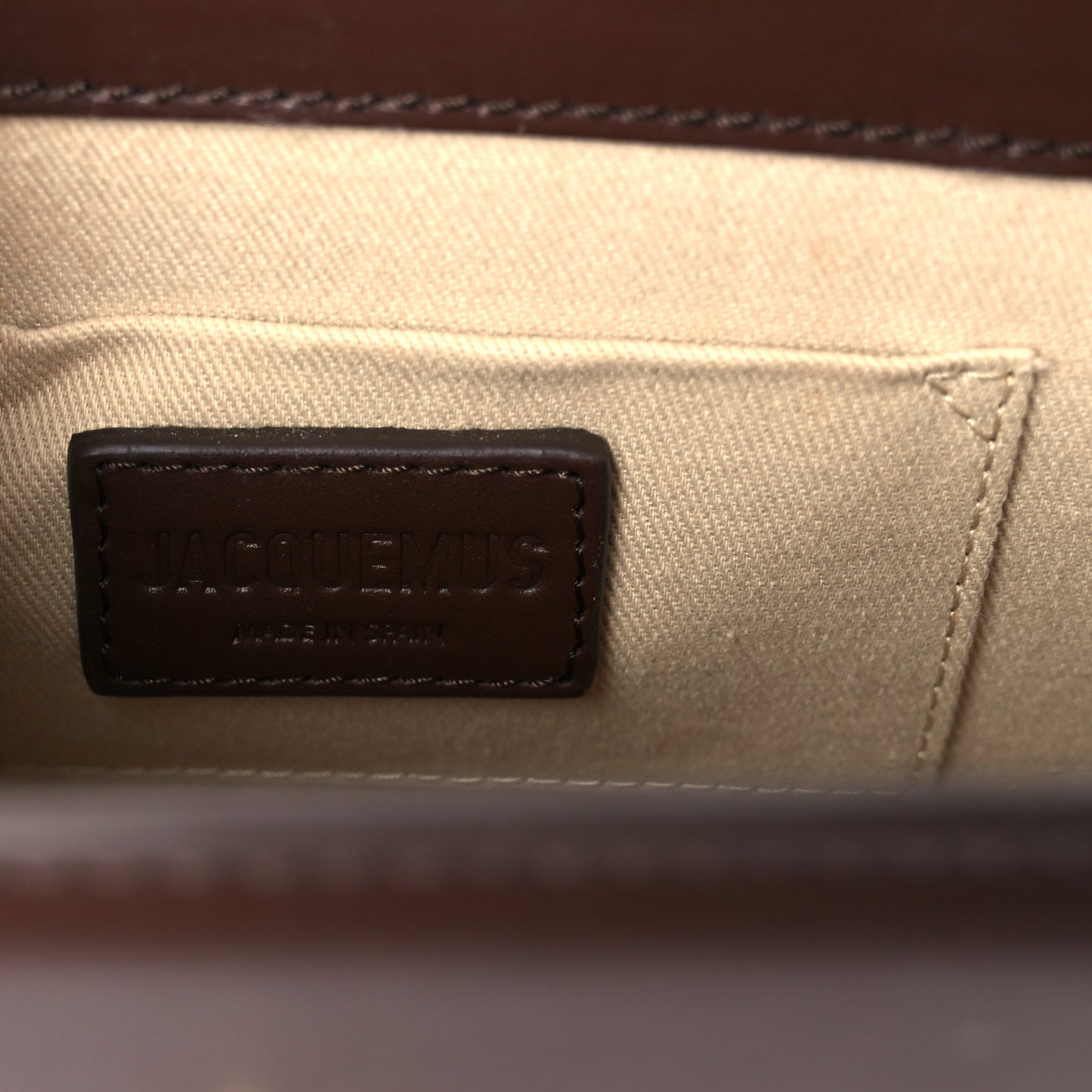 Smooth Calfskin Le Chiquito Noeud Dark Brown
