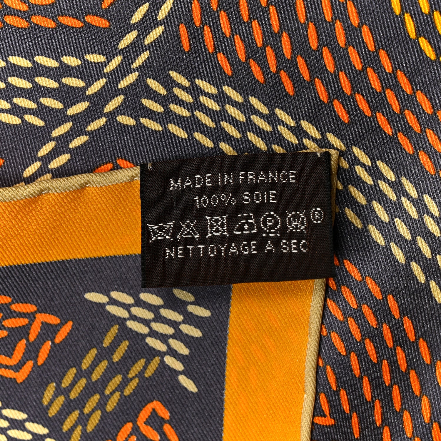 Hermes Silk Eperon D'Or Sellier Scarf 70 Taupe Jaune Bronze 2 of 5