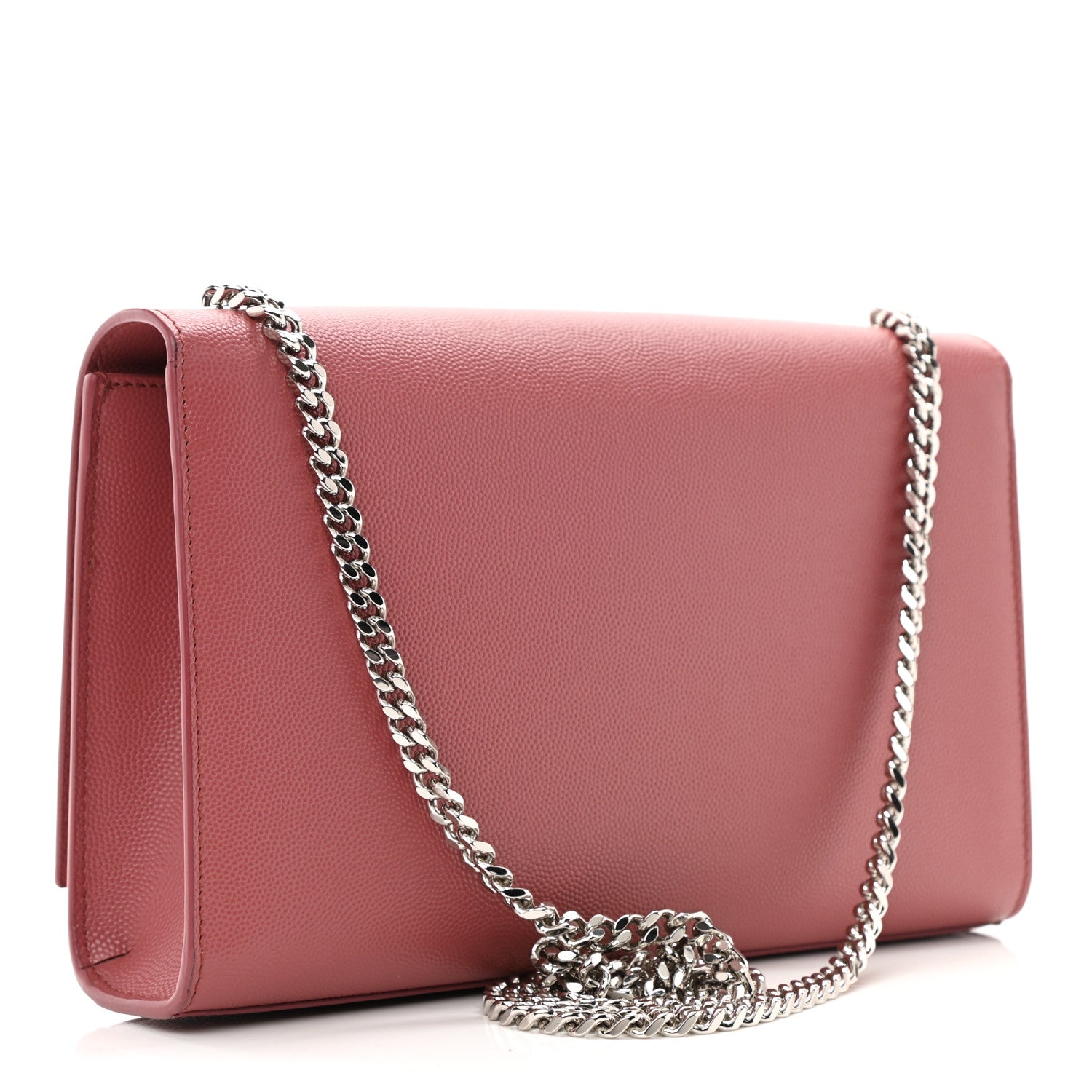 Saint Laurent Grain De Poudre Medium Classic Monogram Kate Satchel Mystic Rose 3 of 11