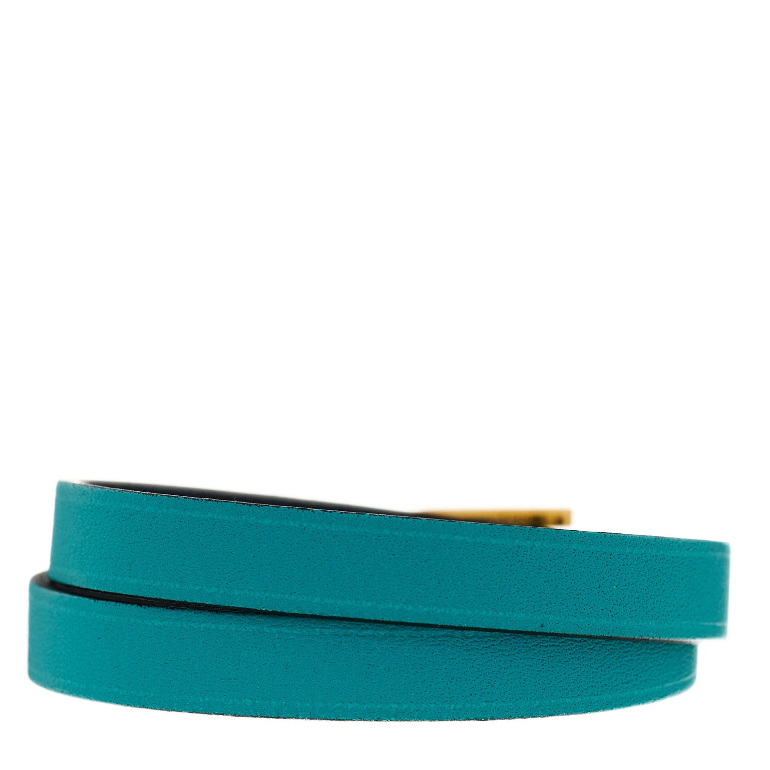 Hermes Swift Behapi Double Tour Bracelet XS Malachite Black 2 of 8