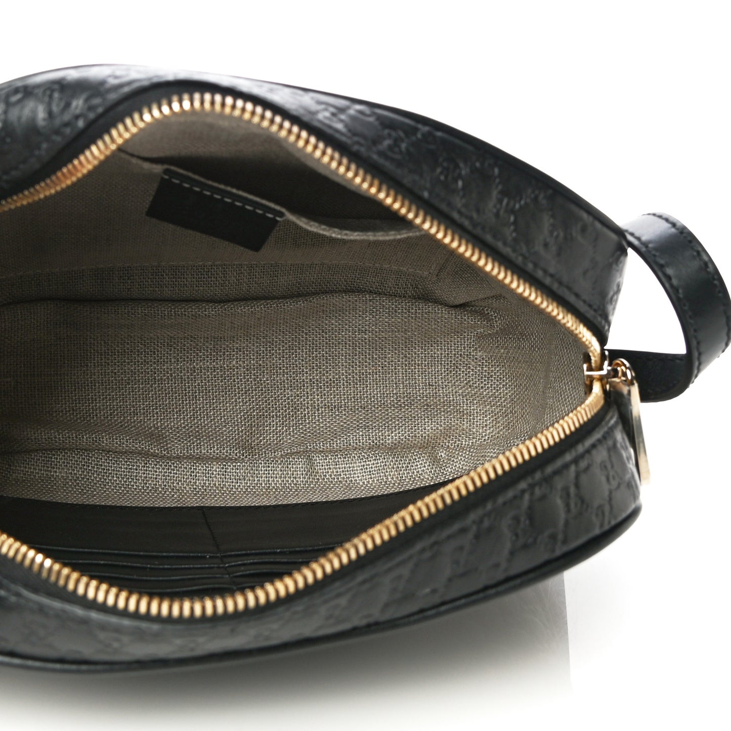 Microguccissima Mini Bree Messenger Bag Black