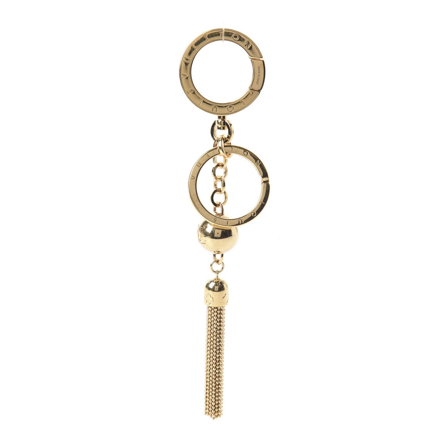 Goldtone Swing Key Holder Bag Charm