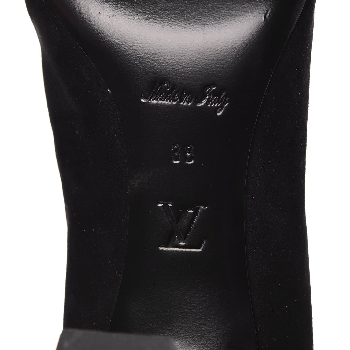 Suede Monogram Uniformes Cap Toe Chelsea 75mm Ankle Boots 38 Black