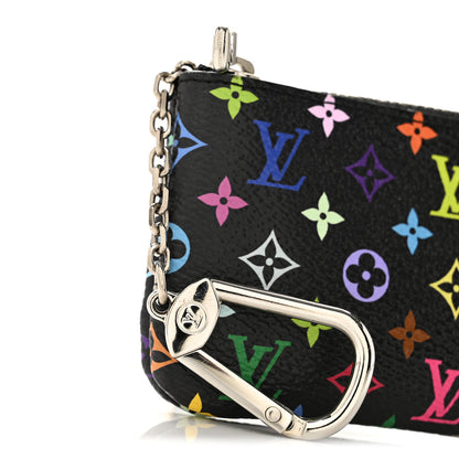 Louis Vuitton Monogram Multicolor Key Pouch Black Grenade 8 of 9
