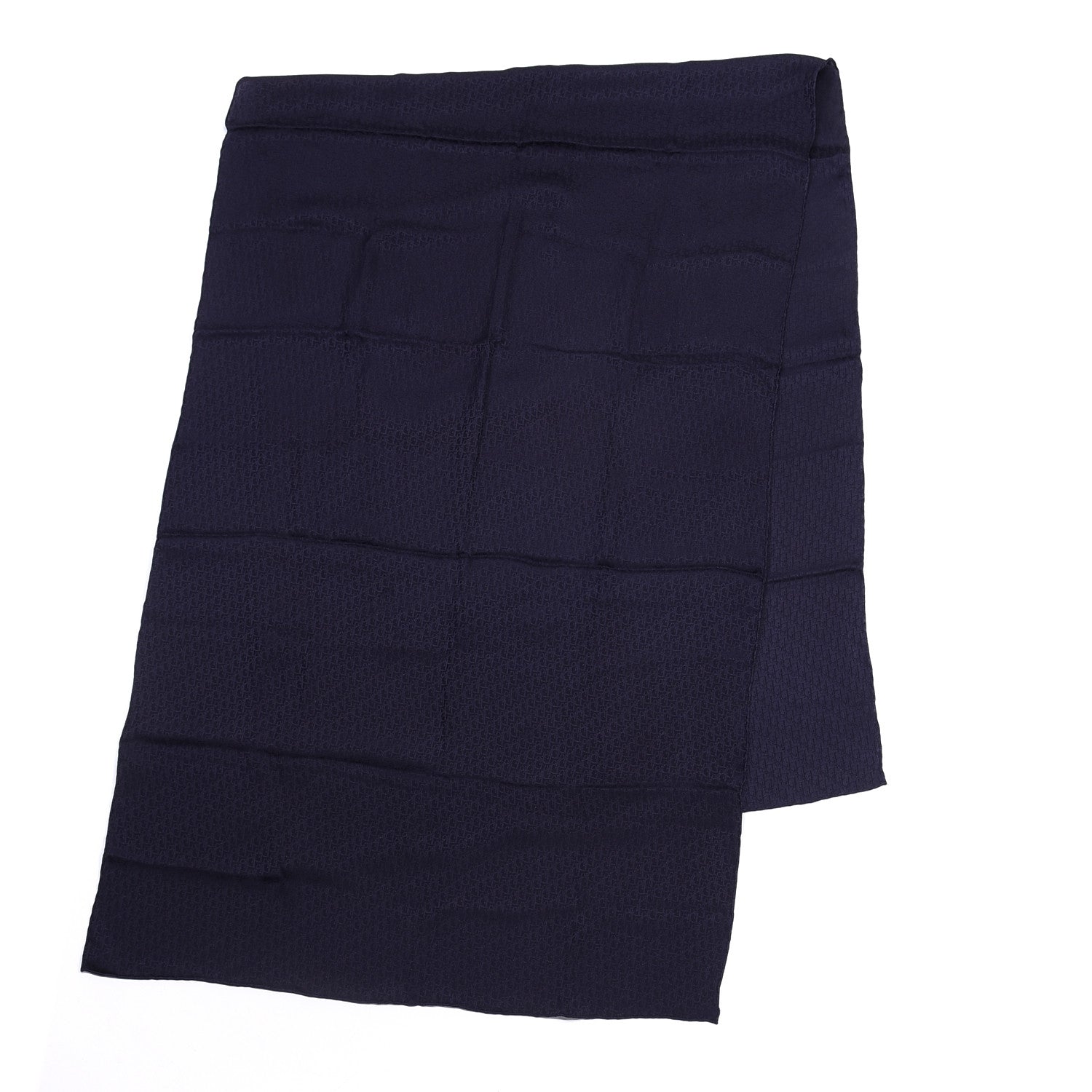 Christian Dior Silk Monogram Shawl Navy 2 of 5