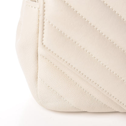 Saint Laurent Sheepskin Matelasse Monogram Classic Baby Chain Bag White 16 of 17