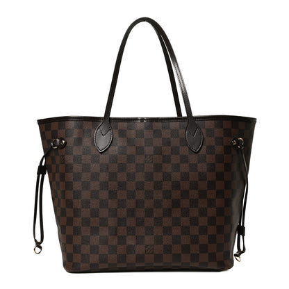 Louis Vuitton Damier Ebene Neo Neverfull MM Rose Ballerine 1 of 14