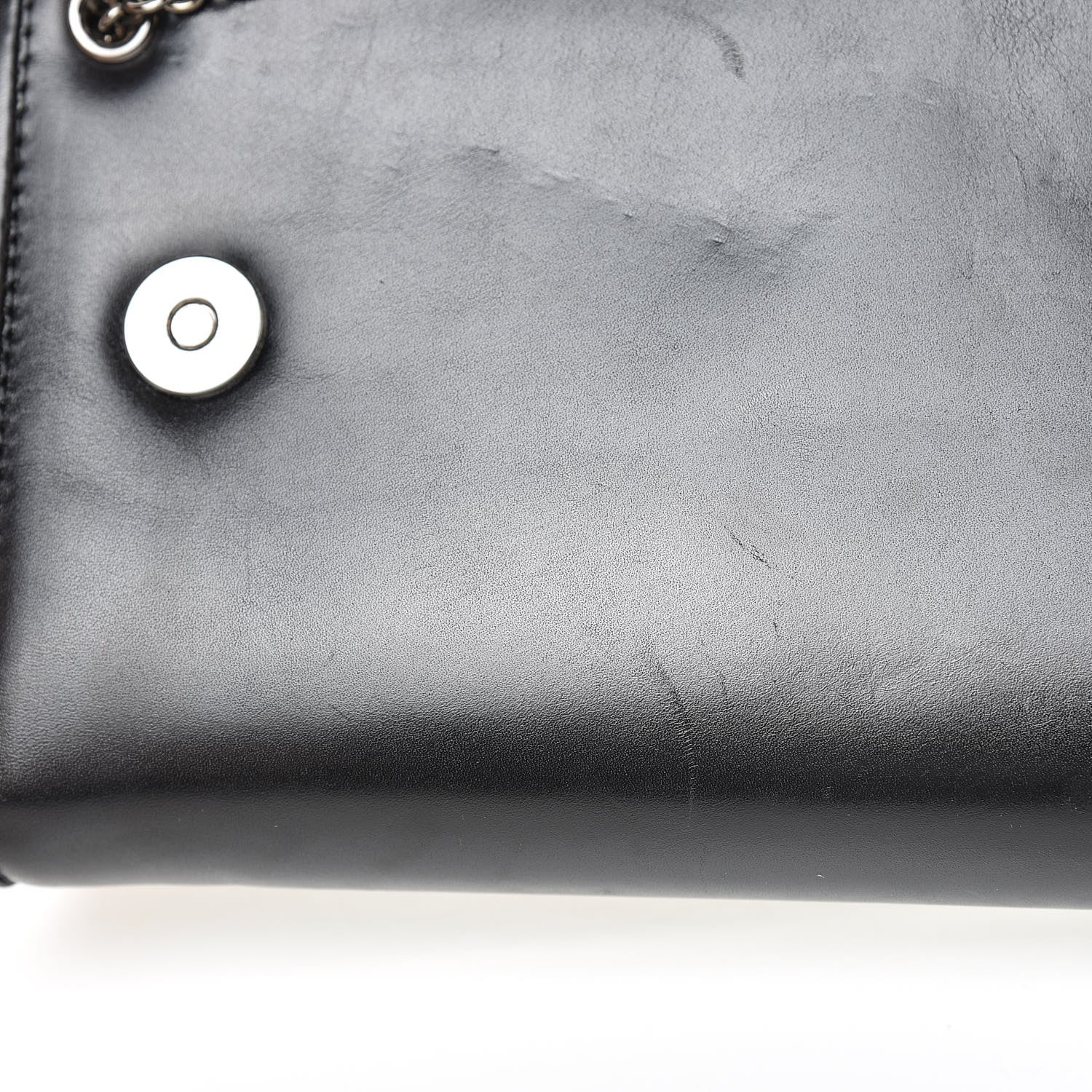 Christian Louboutin Calfskin Panama Tiger Riviera Clutch Black 14 of 17