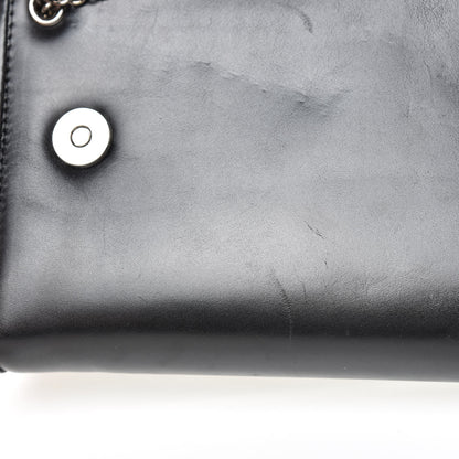 Christian Louboutin Calfskin Panama Tiger Riviera Clutch Black 14 of 17