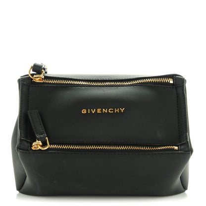 Givenchy Rubber Effect Calfskin Pandora Wristlet Black 1 of 7
