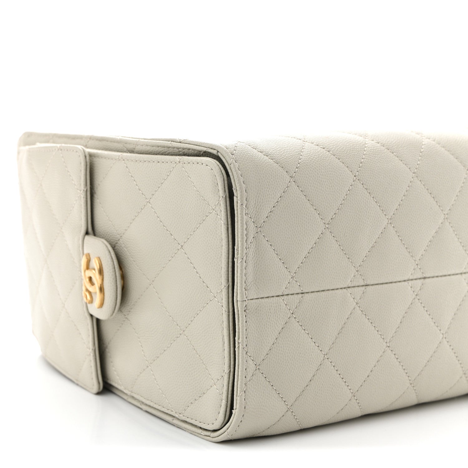 Chanel Caviar Quilted Small Chanel 25 Handbag Light Grey 9 of 10