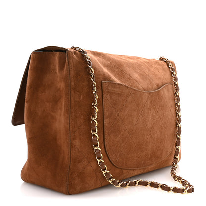 Chanel Suede Calfskin Souplissimo Maxi Flap Camel 3 of 10