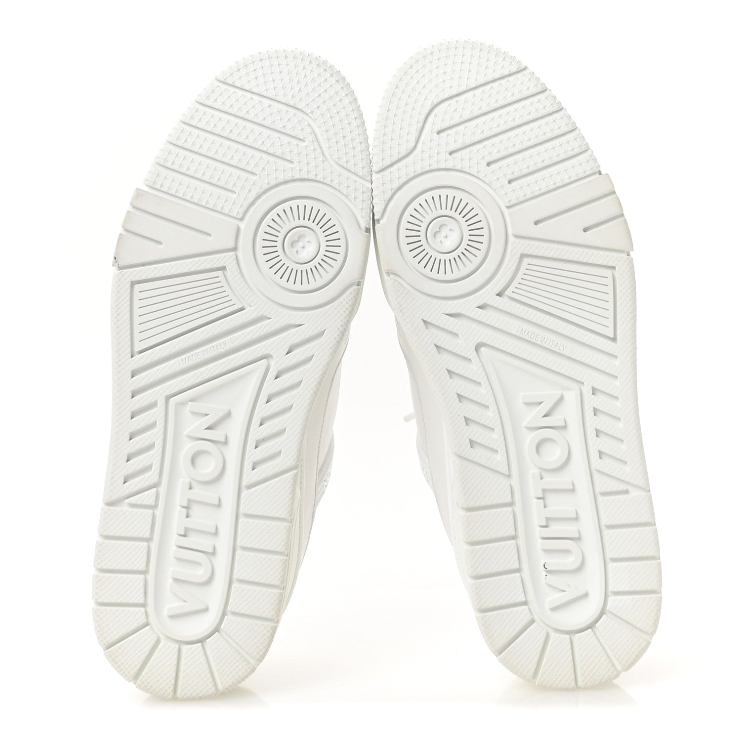 Louis Vuitton Calfskin Womens LV Trainer Sneakers 37.5 White 6 of 9