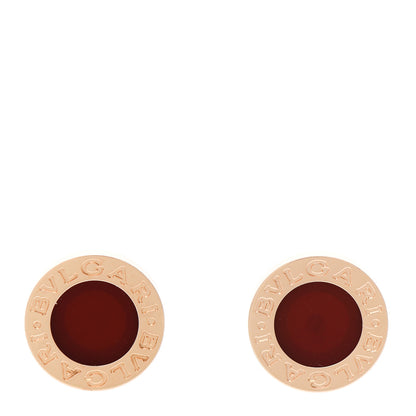 Bulgari 18K Rose Gold Carnelian BVLGARI BVLGARI Stud Earrings 1 of 6