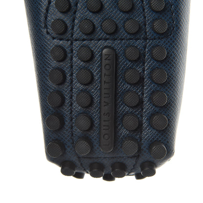 Louis Vuitton Taiga Hockenheim Moccasin Loafers 10 Ocean 7 of 9