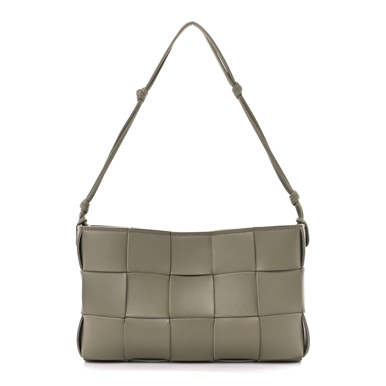 Bottega Veneta Calfskin Maxi Intrecciato Cassette Pouch On Strap Travertine 1 of 11
