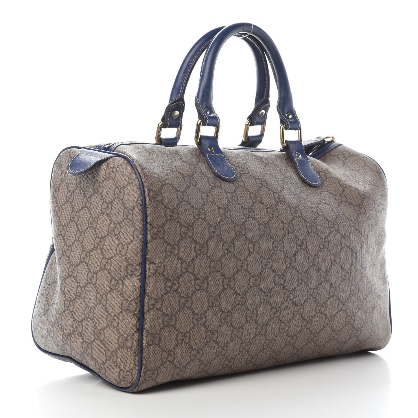 GG Plus Monogram Medium Boston USA Flag Unicef Duffle Blue