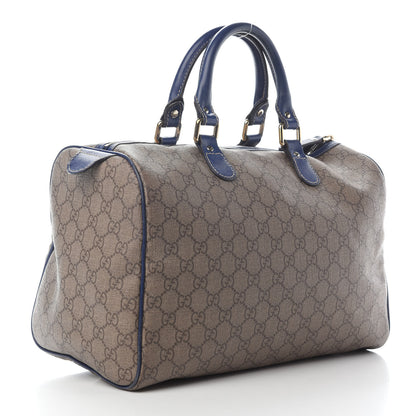 Gucci GG Plus Monogram Medium Boston USA Flag Unicef Duffle Blue 3 of 15