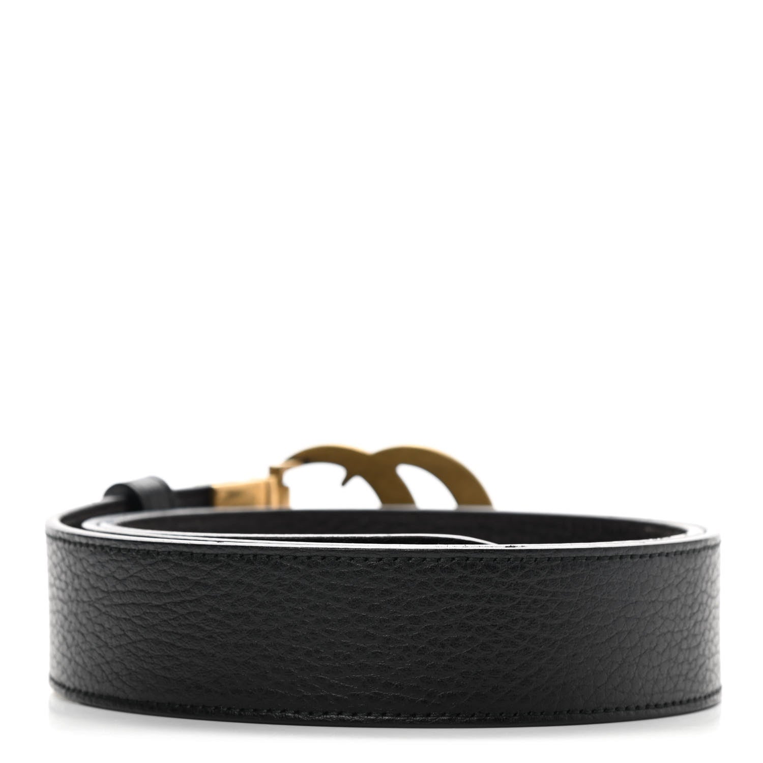 Gucci Calfskin Double G Reversible 37mm Belt 100 40 Black Cocoa 2 of 7
