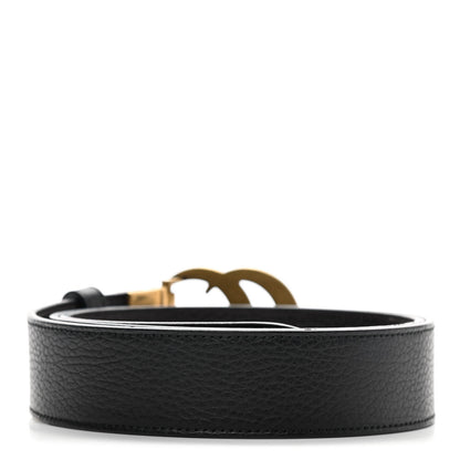 Gucci Calfskin Double G Reversible 37mm Belt 100 40 Black Cocoa 2 of 7