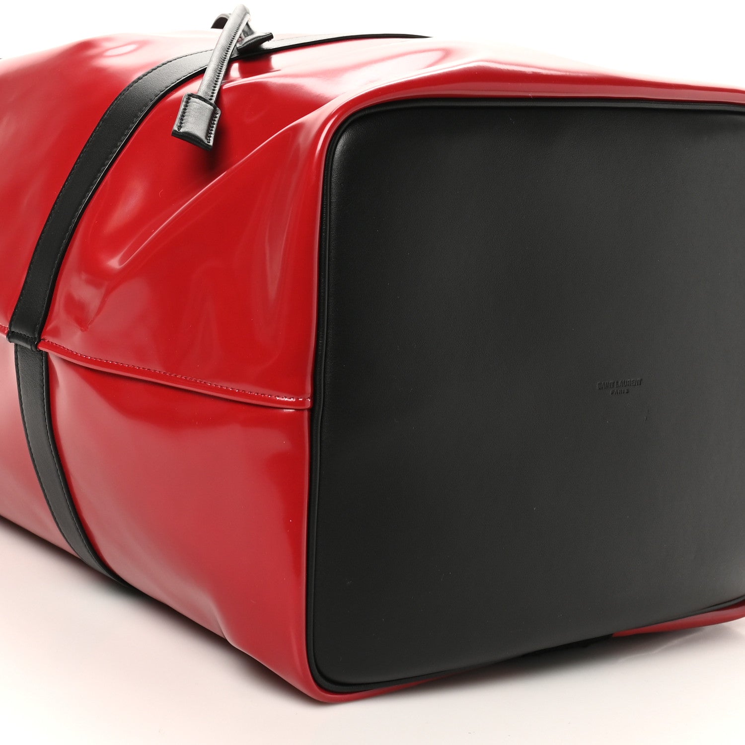 Saint Laurent PVC Calfskin Rive Gauche Sling Bag Wax Red 9 of 10