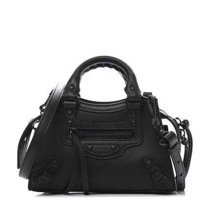 Balenciaga Smooth Calfskin Neo Classic Black Hardware Nano City Crossbody Black 1 of 9