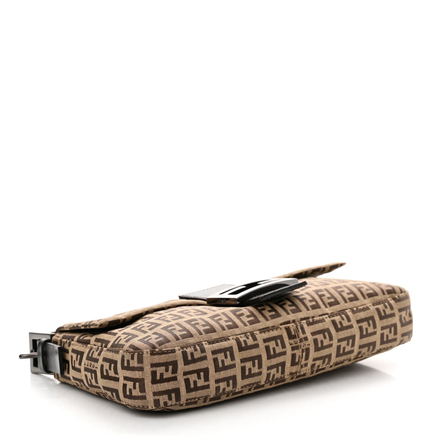 Fendi Zucchino Baguette Toro Mogano Panna 4 of 12