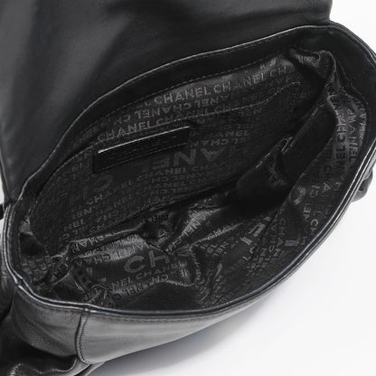 Chanel Lambskin Pleated CC Flap Bag Black 5 of 7