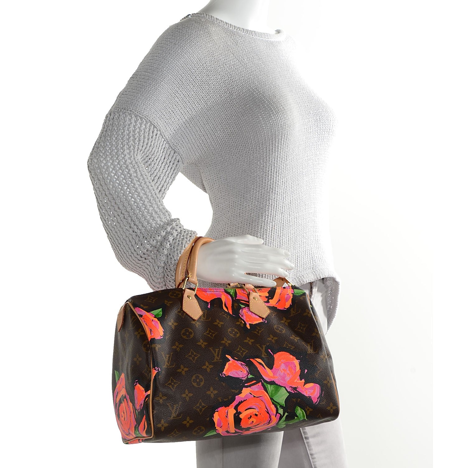 Louis Vuitton Monogram Roses Speedy 30 2 of 7