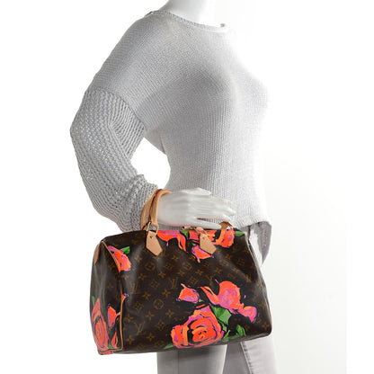 Louis Vuitton Monogram Roses Speedy 30 2 of 7