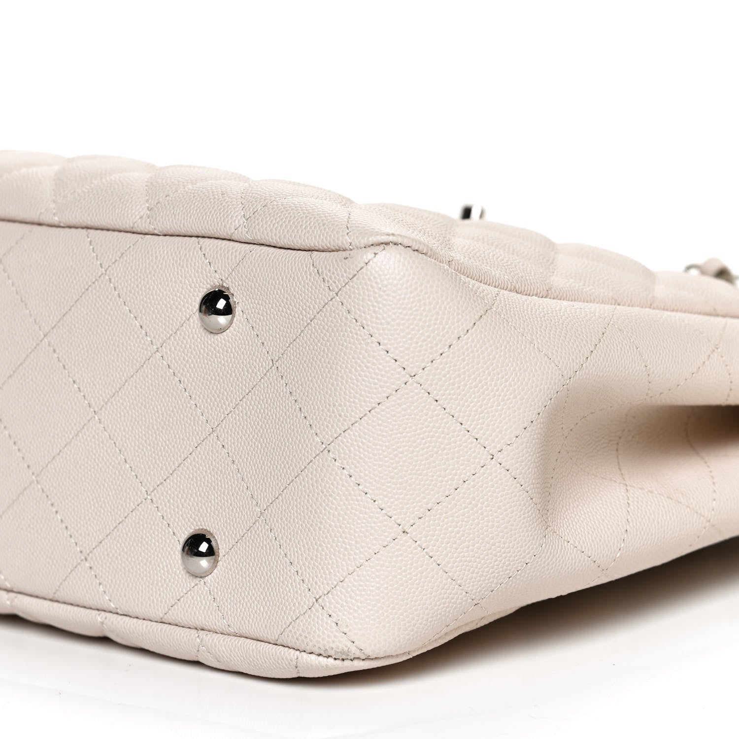 Chanel Caviar Quilted Large Classic Shopping Tote Light Beige 9 of 9