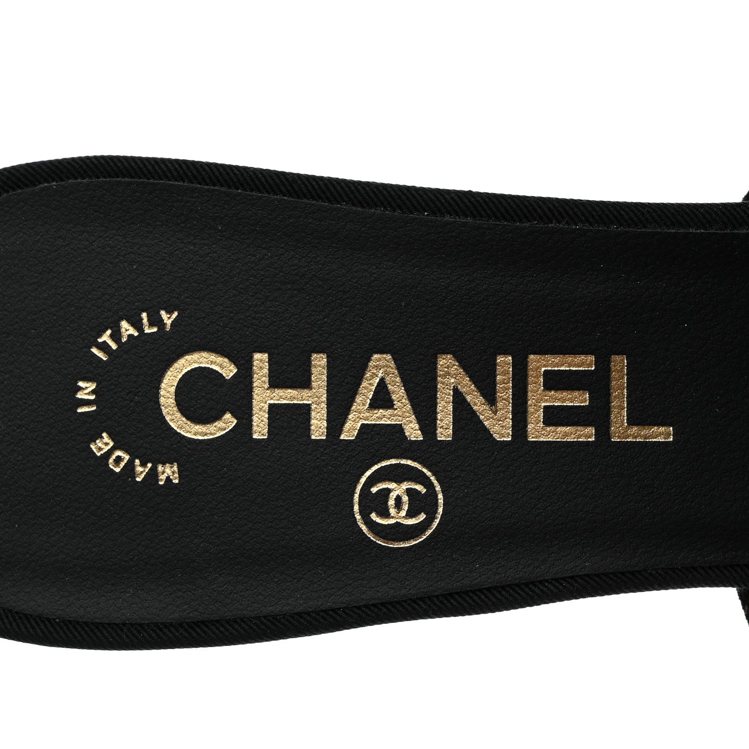 Chanel Mesh Suede Calfskin Pearl Mule 39 Black 6 of 8