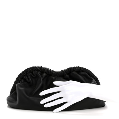 Mansur Gavriel Lambskin Cloud Clutch Black Flamma 2 of 9