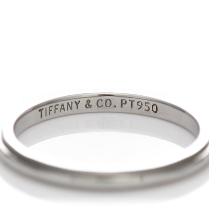 Tiffany Platinum 2mm Milgrain Wedding Band Ring 54 6.75 4 of 4