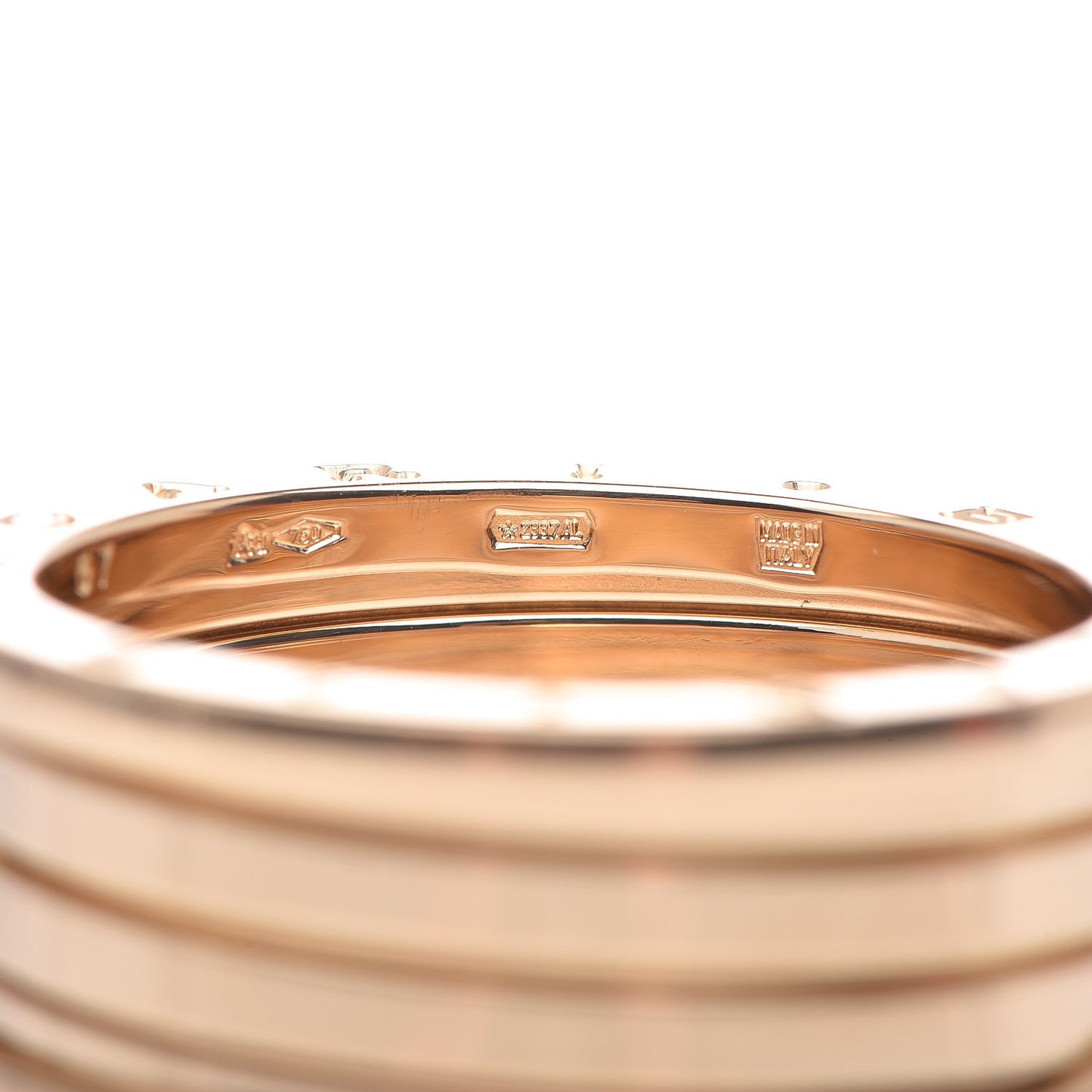 18K Yellow Gold B.Zero1 Four-Band Ring 67 12