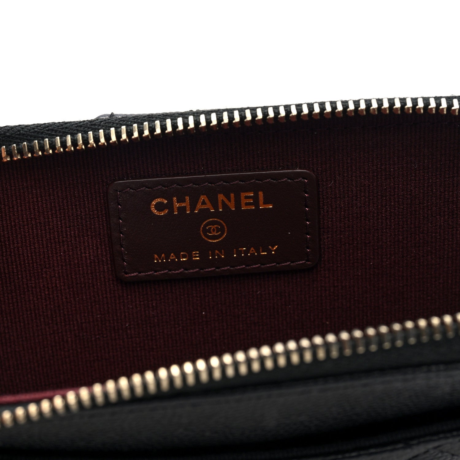 Chanel Caviar Quilted CC Zip Around Card Holder Black 6 of 8